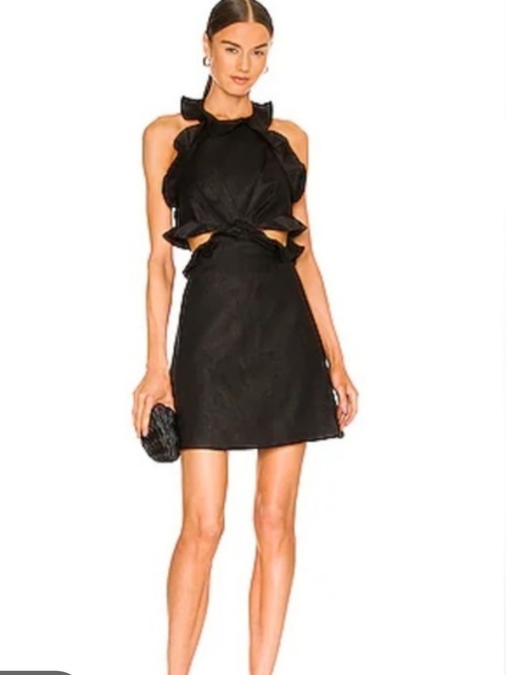 ZIMMERMAN Postcard Tie Back Mini Dress